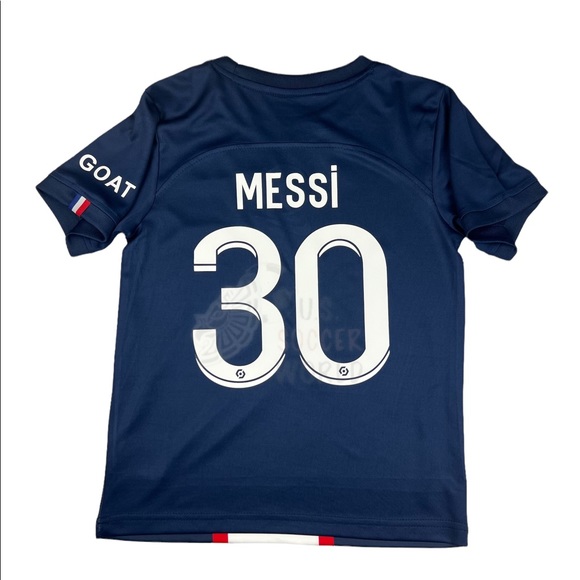🌟 New 2022 Lionel MESSI #30 PSG Home KIDS Soccer Jersey Kit Paris - Picture 16 of 16